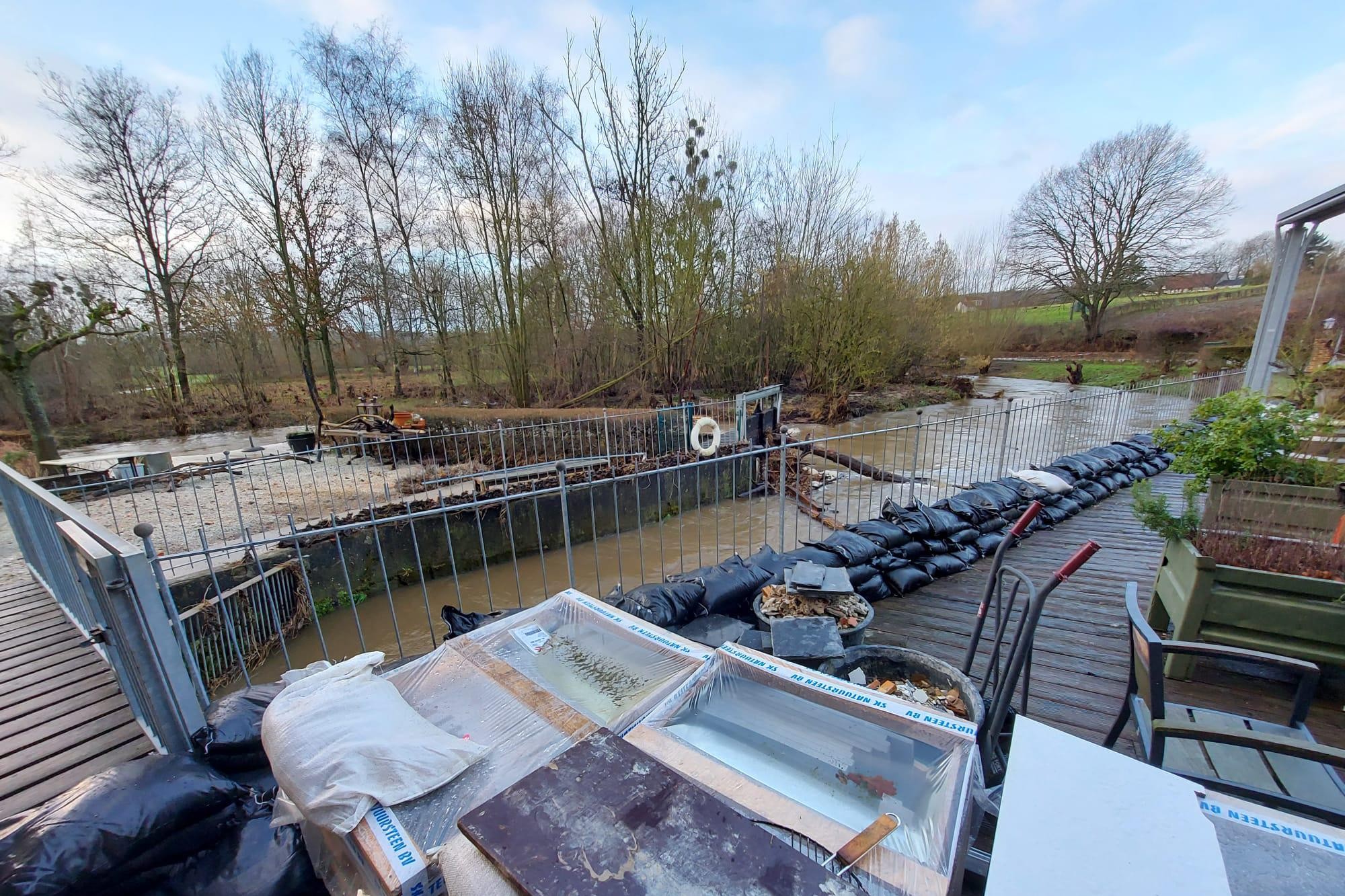 En weer stroomt Geulwater de Wingbergermolen in: ‘We zitten hier in het afvoerputje van Epen’